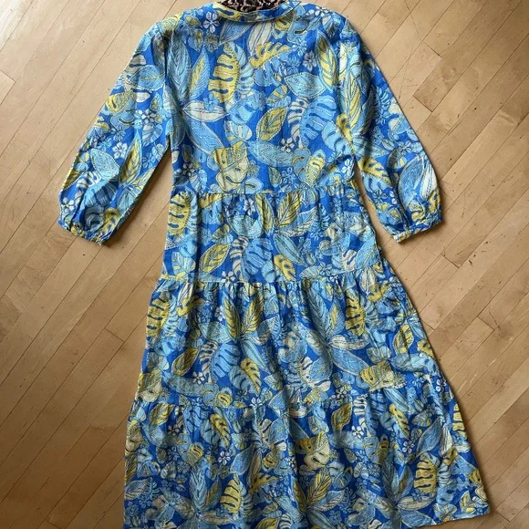 J. Mclaughlin Cunningham tropical print maxi dress, S, G1257 - Picture 9 of 9